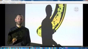 screen cap of Glyn Davis discussing "sex" in Andy Warhol's work