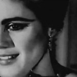 Still frame from Andy Warhol's Poor Little Rich Girl shot at Edie Sedgwick's apartment in New York in March and April 1965. Black-and-white film of Sedgwick getting ready for an evening out.